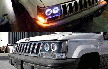 Lampy Chrysler Jeep Grand Cherokee 93-98 Black