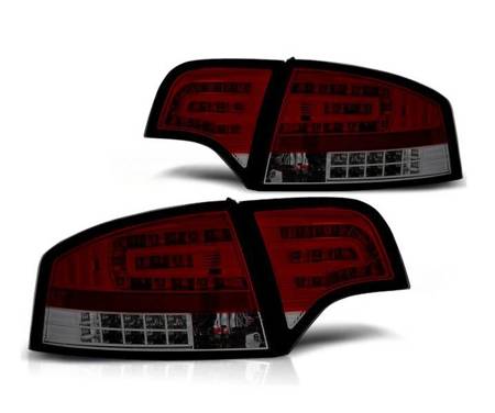 Lampy Diodowe Audi A4 B7 04-08 Sedan Red Smoke Led