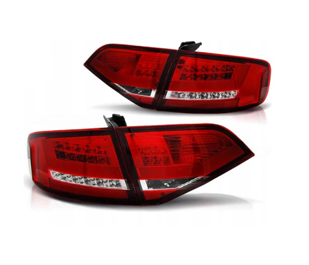 Lampy Diodowe Audi A4 B8 08-11 Sedan Red White Led