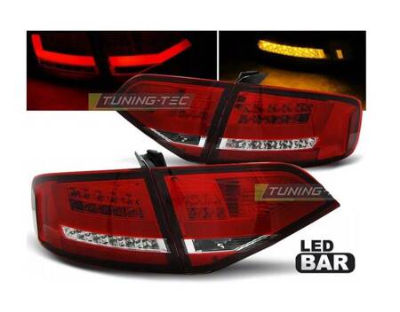 Lampy Diodowe Audi A4 B8 08-11 Sedan Red White Led