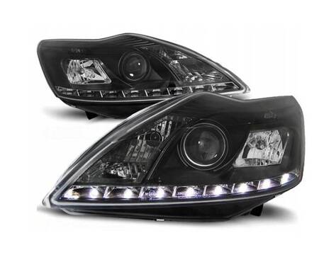 Lampy Ford Focus II 08-10 black led + silniczki