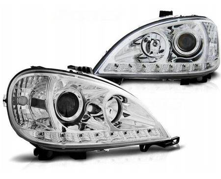 Lampy Mercedes W163 ml 98-01 daylight chrome led