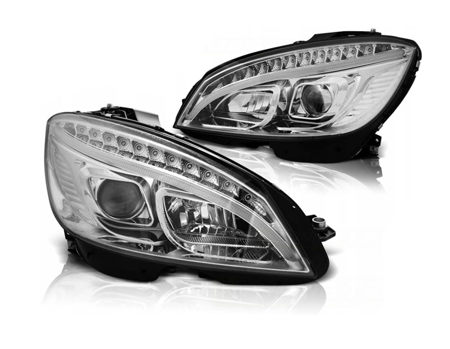 Lampy Mercedes W204 C-klasa 07-10 Chrome Led Dts