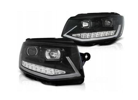 Lampy Przednie Vw T6 15- Black Tube Light Led Drl