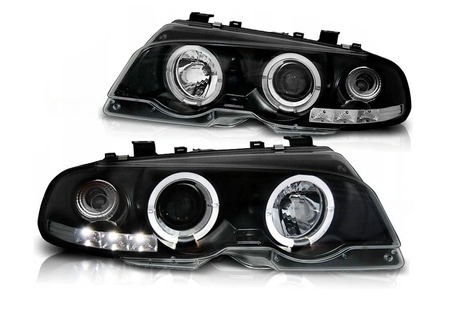 Lampy Reflektory Bmw E46 Coupe 99-03 Ringi Black