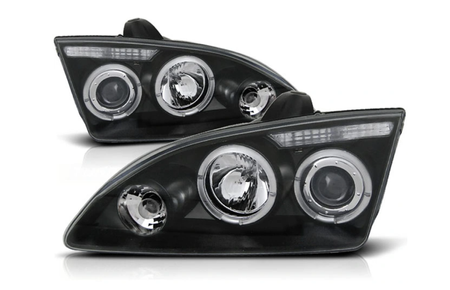 Lampy Reflektory Ford Focus Ii 04-08 Ringi Black