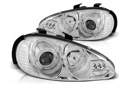 Lampy Reflektory Mazda Mx3 1991-1998 Ringi Chrome