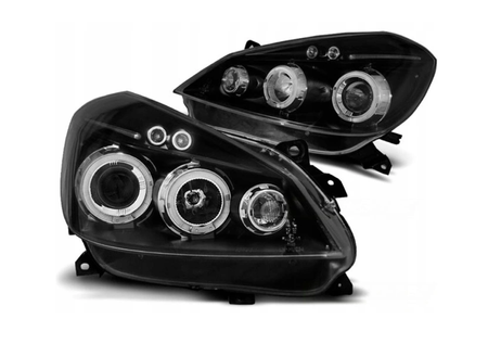 Lampy Reflektory Renault Clio 3 05-09 Ringi Black