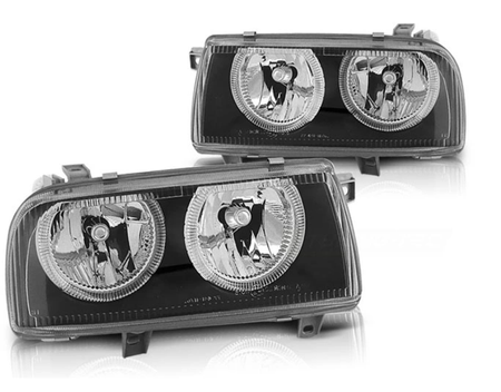 Lampy Reflektory Vw Vento 92-98 Ringi Black Fk