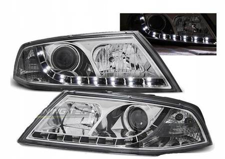 Lampy Skoda Octavia II 2 04-08 led chrome xenon