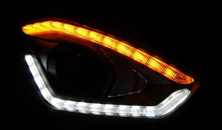 Lampy Suzuki Swift 6 Vi 17- Tube Black Led Dts