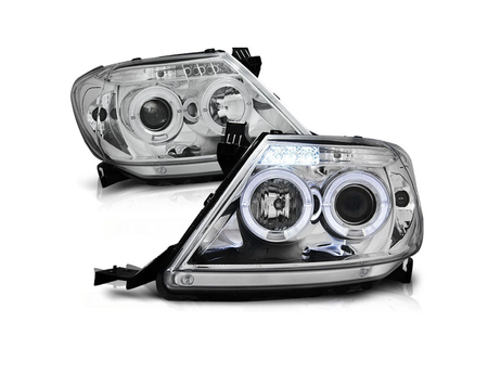 Lampy Toyota Hilux 05-11 Soczewki Ringi Led Chrome