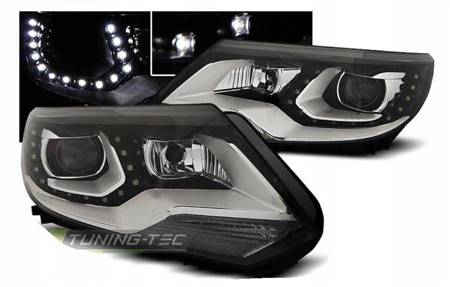 Lampy Vw Tiguan 2011- daylight led drl black depo