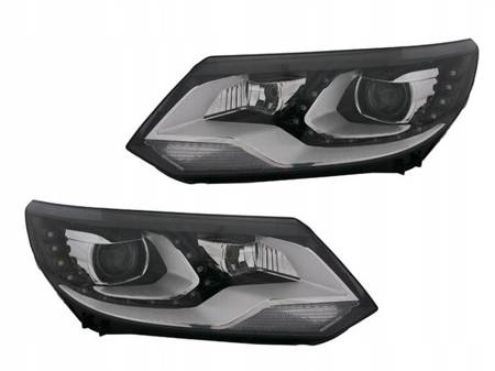 Lampy Vw Tiguan 2011- daylight led drl black depo