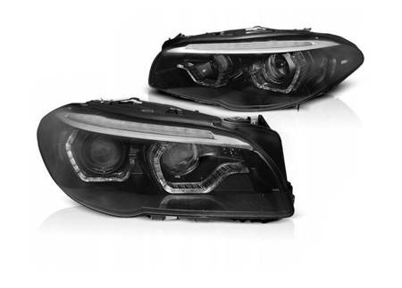 Lampy Xenon 3d Led Drl Black Do Bmw F10 F11 10-13