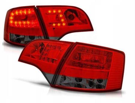 Lampy diodowe Audi A4 B7 04-08 avant red smoke led