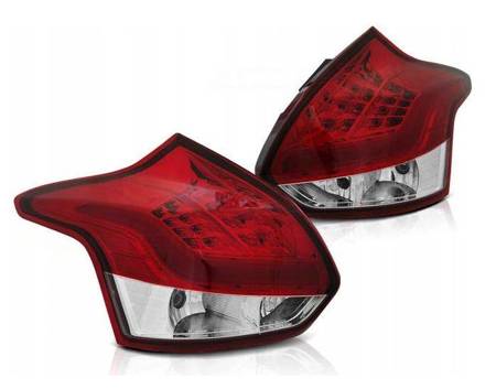 Lampy diodowe Ford Focus 3 11-14 hb red white led