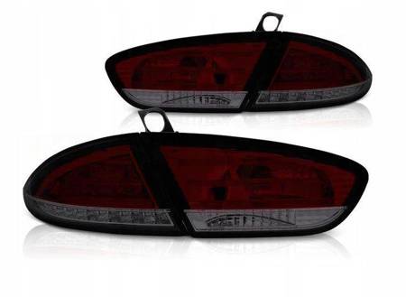 Lampy diodowe nowe Seat Leon 09-13 red smoke led