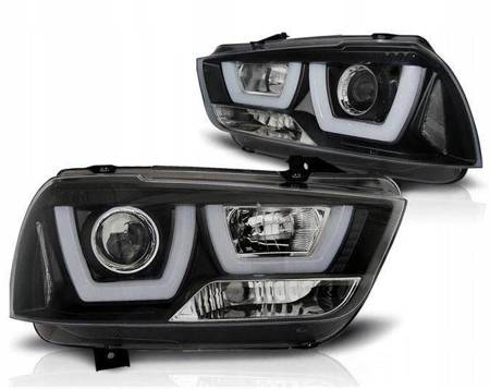 Lampy przednie Dodge Charger LX II 11-15 black led