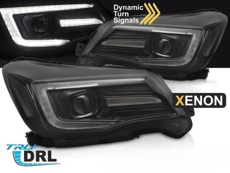 Lampy przednie do Subaru Forester IV 13-18 black xenon