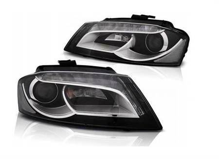 Lampy przednie reflektory AUDI A3 8P 08-12 BLACK D