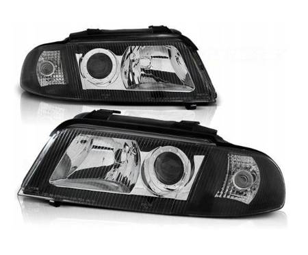 Lampy przednie reflektory Audi A4 B5 Lift Black so