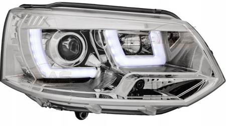 Lampy przednie reflektory VW T5 chrome LED DRL