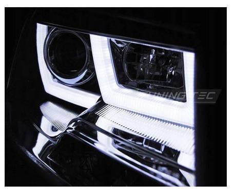 Lampy przednie reflektory VW T5 chrome LED DRL