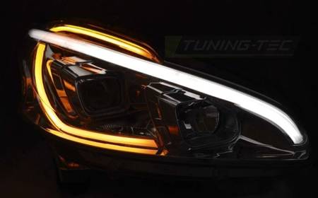 Lampy reflektory Peugeot 208 12-15 chrome led drl