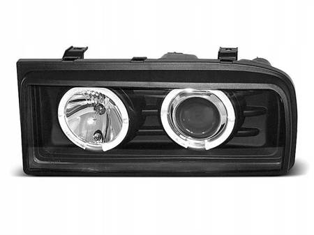 Lampy reflektory Vw Corrado 88-95 ringi black