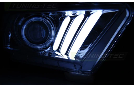 Lampy reflektory chrome  Ford Mustang V 10-13 chrome DTS