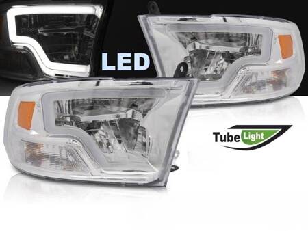 Lampy reflektory chrome LED do Dodge Ram 09-18