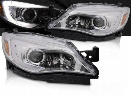 Lampy reflektory chrome LED do Subaru WRX 14-17