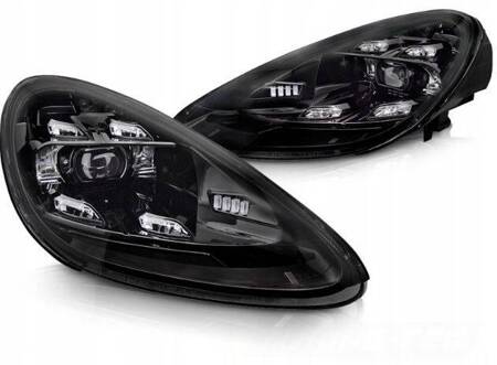 Lampy reflektory full led black do Porsche Cayenne