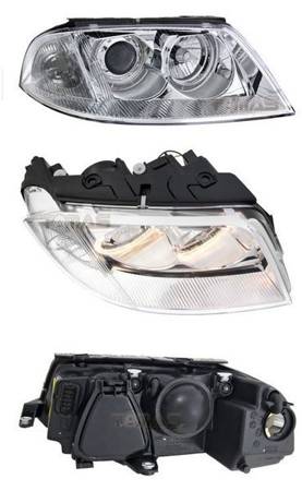 Lampy reflektory przednie VW Passat B5 3BG CHROM R