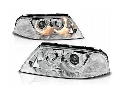 Lampy reflektory przednie VW Passat B5 3BG CHROM R