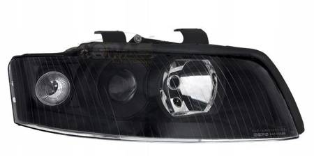Lampy samochodowe przednie Audi A4 B6 Black Soczewki