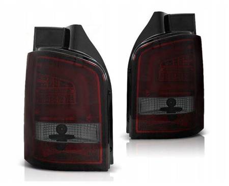 Lampy tylne diodowe vw t5 03-09 red smoke led bar