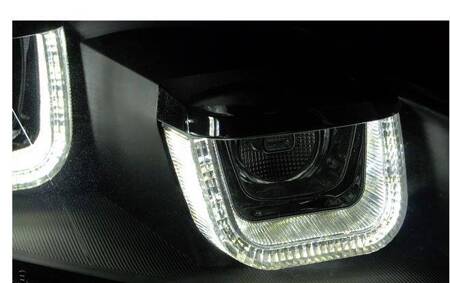 Lampy vw golf 6 vi 08-12 u-type black drl dts led