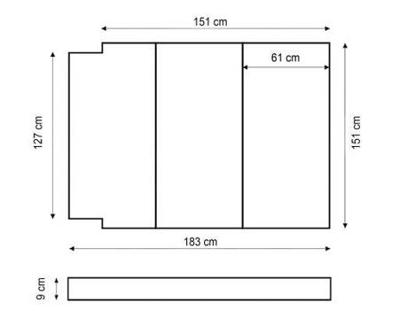 Materac składany VW T5 / T6 / T6.1 MULTIVAN