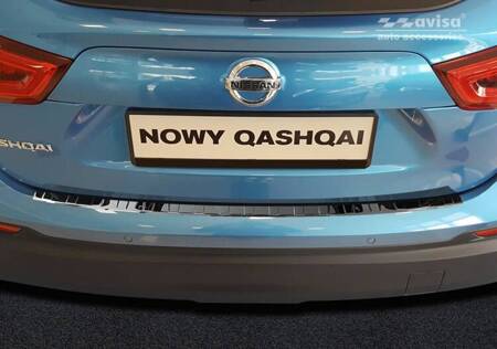 Nakładka na zderzak tylny Nissan Qashqai 2 FL (Czarna)
