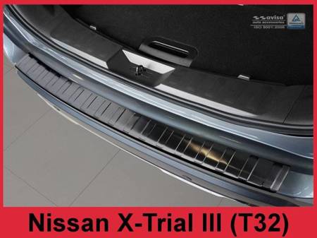 Nakładka na zderzak tylny Nissan X-Trail 3 (T32) (Czarna)