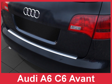 Nakładka na zderzak tylny do Audi A6 C6 Avant (Stal)