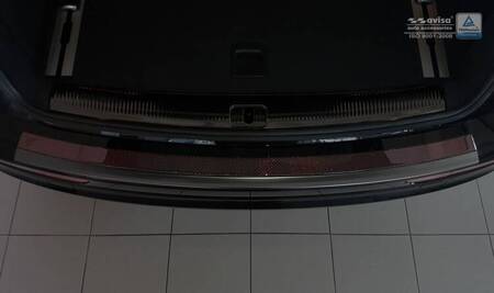 Nakładka na zderzak tylny do Audi Q5 Carbon+Stal