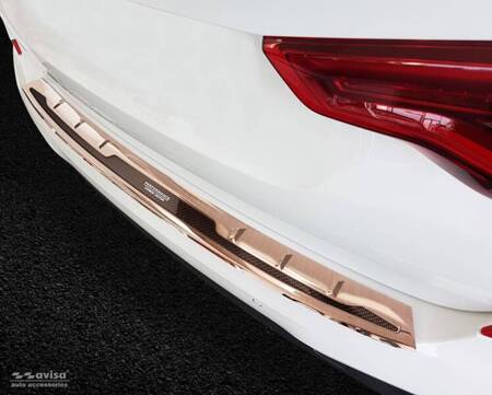 Nakładka na zderzak tylny do BMW X3 G01 Carbon Fiber + Stal