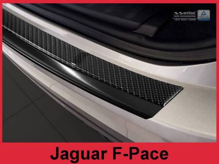 Nakładka na zderzak tylny do Jaguar F-Pace Carbon+Stal