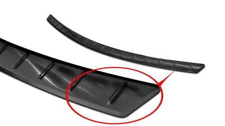 Nakładka na zderzak tylny do Mercedes C COUPE II C205 AMG (czarna)
