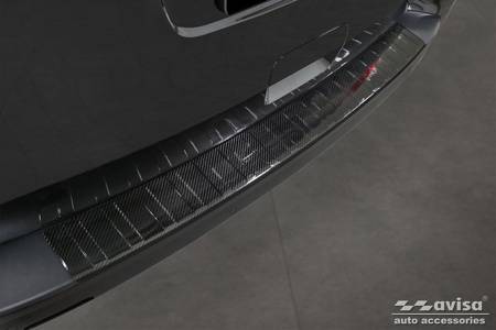 Nakładka na zderzak tylny do Peugeot Traveller (Carbon Fiber))