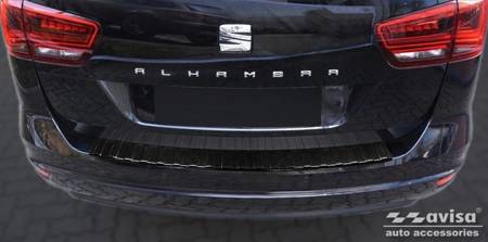 Nakładka na zderzak tylny do Seat Alhambra 2 (Carbon Fiber)