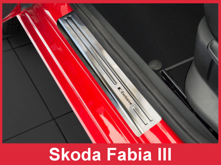 Nakładki progowe Skoda Fabia 3 (Stal)